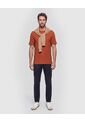 Camiseta Texturizada Cuello Redondo Hombre  Para Hombre Negro Patprimo de Patprimo