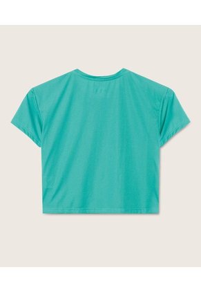 Camiseta Para Niña Manga Corta Color Verde  Marca Patprimo #86090334