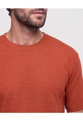 Camiseta Texturizada Cuello Redondo Hombre  Para Hombre Negro Patprimo