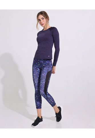 Leggins Para Mujer Medio Color Azul  Marca Patprimo #30230749 Patprimo