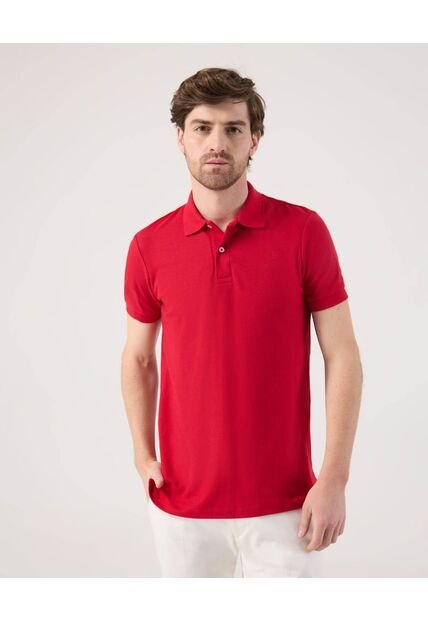 Polo Con Diseño Clasico   Para Hombre Rojo Patprimo