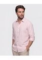 Camisa Unicolor Manga Larga Para Hombre  Para Hombre Negro Patprimo de Patprimo