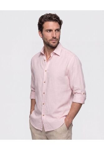 Camisa Unicolor Manga Larga Para Hombre  Para Hombre Negro Patprimo Patprimo