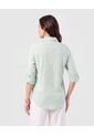 Camisa Texturizada Con Manga Larga Para Mujer  Para Mujer Negro Patprimo de Patprimo