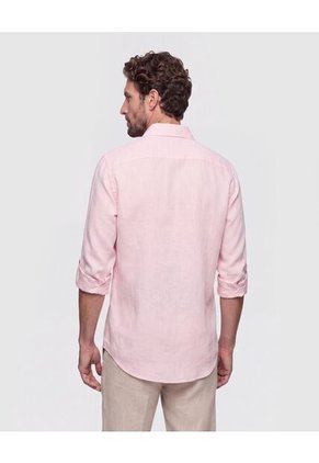 Camisa Unicolor Manga Larga Para Hombre  Para Hombre Negro Patprimo