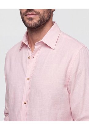 Camisa Unicolor Manga Larga Para Hombre  Para Hombre Negro Patprimo