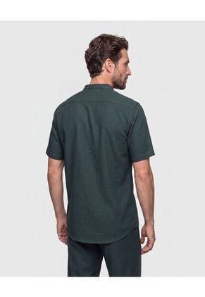 Camisa Cuello Neru Manga Corta Hombre Para Hombre Negro Patprimo