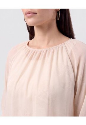 Blusa Cuello Recogido Transparente Mujer Para Mujer Negro Patprimo