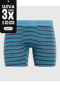 Bóxer Medio A Rayas X1 Para Hombre Azul Patprimo de Patprimo