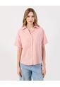 Camisa  Para Mujer Manga Corta Color Rosa Marca Patprimo #30010758 de Patprimo