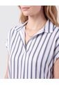Blusa A Rayas Con Escote En V Para Mujer  Para Mujer Negro Patprimo de Patprimo
