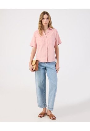 Camisa  Para Mujer Manga Corta Color Rosa Marca Patprimo #30010758