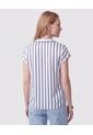 Blusa A Rayas Con Escote En V Para Mujer  Para Mujer Negro Patprimo de Patprimo