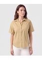 Camisa Corta Doble Bolsillo Mujer  Para Mujer Negro Patprimo de Patprimo