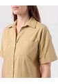 Camisa Corta Doble Bolsillo Mujer  Para Mujer Negro Patprimo de Patprimo