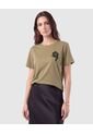 Camiseta Con Bordado Floral Para Mujer  Para Mujer Negro Patprimo de Patprimo