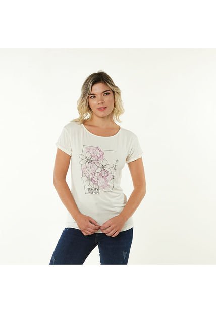 CAMISETA PATPRIMO MUJER 30092952-197 BEIGE Talla M