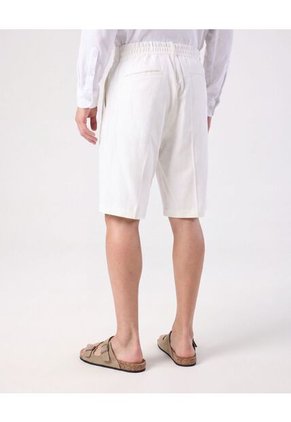 Bermuda Pinzas Elástico Posterior Hombre  Para Hombre Negro Patprimo