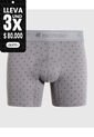 Bóxer Medio Estampado X1 Para Hombre Gris Patprimo de Patprimo