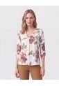 Blusa Cuello En V Con Manga 3/4 Mujer  Para Mujer Negro Patprimo de Patprimo