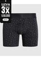 Bóxer Medio Estampado X1 Para Hombre Negro Patprimo de Patprimo