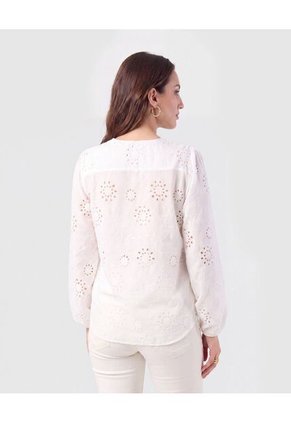 Blusa Ojalillo Manga Larga Mujer Para Mujer Negro Patprimo
