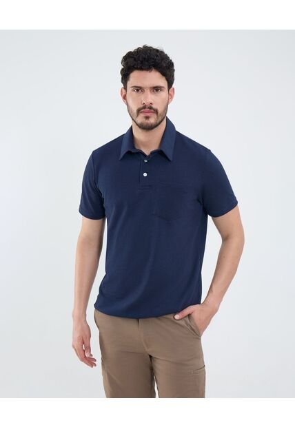 Polo Para Hombre Cuello Maquina Con Bolsillo Color Azul Marca Patprimo #44112699