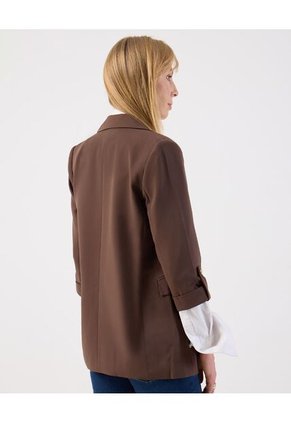 Chaqueta  Para Mujer Blazer Color Café Marca Patprimo #30080602