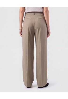 Pantalón Sastrero Con Pliegues Mujer Para Mujer Negro Patprimo