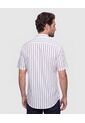 Camisa Manga Corta A Rayas Para Hombre  Para Hombre Negro Patprimo de Patprimo