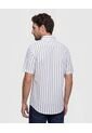 Camisa Manga Corta A Rayas Para Hombre  Para Hombre Negro Patprimo de Patprimo
