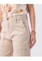 Jeans Bota Ancha Con Bolsillos Para Mujer  Para Mujer Negro Patprimo de Patprimo
