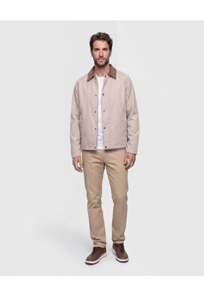 Chaqueta Cuello Pana Con Botones Hombre  Para Hombre Negro Patprimo