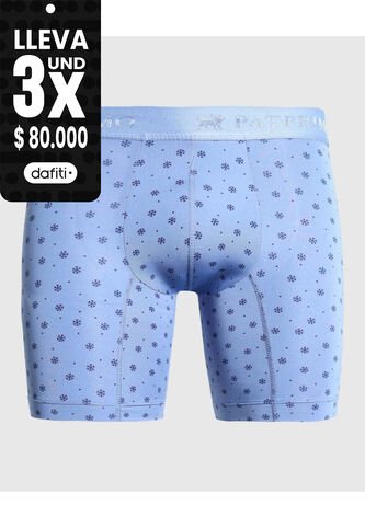 Bóxer Medio Estampado X1 Para Hombre Azul Patprimo Patprimo