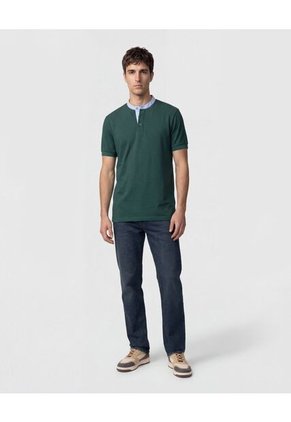 Polo Con Cuello Neru Y Pechera Hombre Para Hombre Negro Patprimo