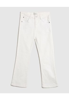 Jean  Para Mujer Crop Flare Color Blanco Marca Patprimo #30160496
