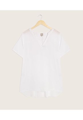 Blusa Para Mujer Manga Corta Color Blanco Marca Patprimo #14121152
