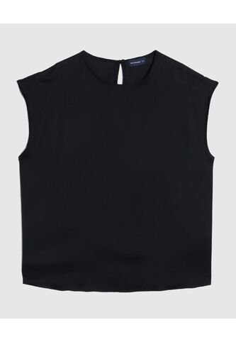 Blusa  Para Mujer Manga Corta Color Negro Marca Patprimo #14121415 Patprimo