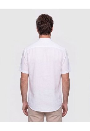Camisa Cuello Mao Unicolor Para Hombre  Para Hombre Negro Patprimo