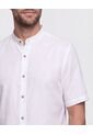 Camisa Cuello Mao Unicolor Para Hombre  Para Hombre Negro Patprimo de Patprimo