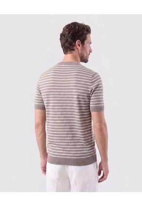 Camiseta Tejida Cuello Redondo Hombre  Para Hombre Negro Patprimo