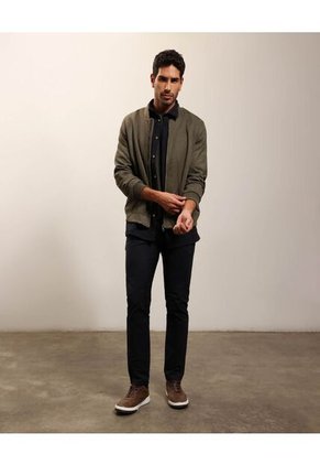 Chaqueta Bomber   Para Hombre Verde Patprimo