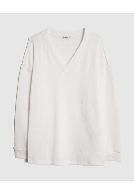 Saco  Para Mujer Cuello V Color Crema Marca Patprimo #30330661