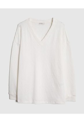 Saco  Para Mujer Cuello V Color Crema Marca Patprimo #30330661