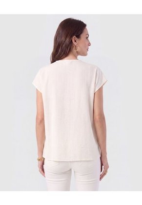 Blusa Con Alforzas Frontales Para Mujer Para Mujer Negro Patprimo