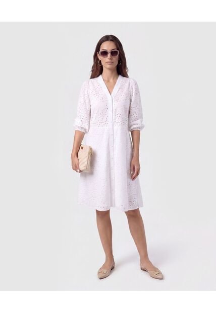 Vestido Corto Bordado Unicolor Para Mujer  Para Mujer Negro Patprimo