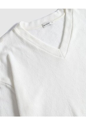 Saco  Para Mujer Cuello V Color Crema Marca Patprimo #30330661