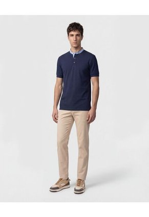 Polo Con Cuello Neru Y Pechera Hombre  Para Hombre Negro Patprimo