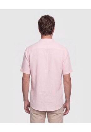 Camisa Cuello Mao Unicolor Para Hombre  Para Hombre Negro Patprimo