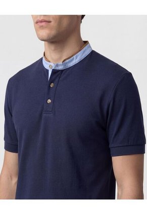 Polo Con Cuello Neru Y Pechera Hombre  Para Hombre Negro Patprimo
